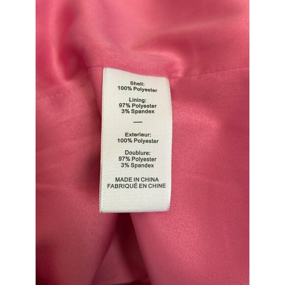 Likely Pink Strapless Gown W/Floral Detail & Side Slit Formal Dress Size 14 MSRP - Picture 7 of 7